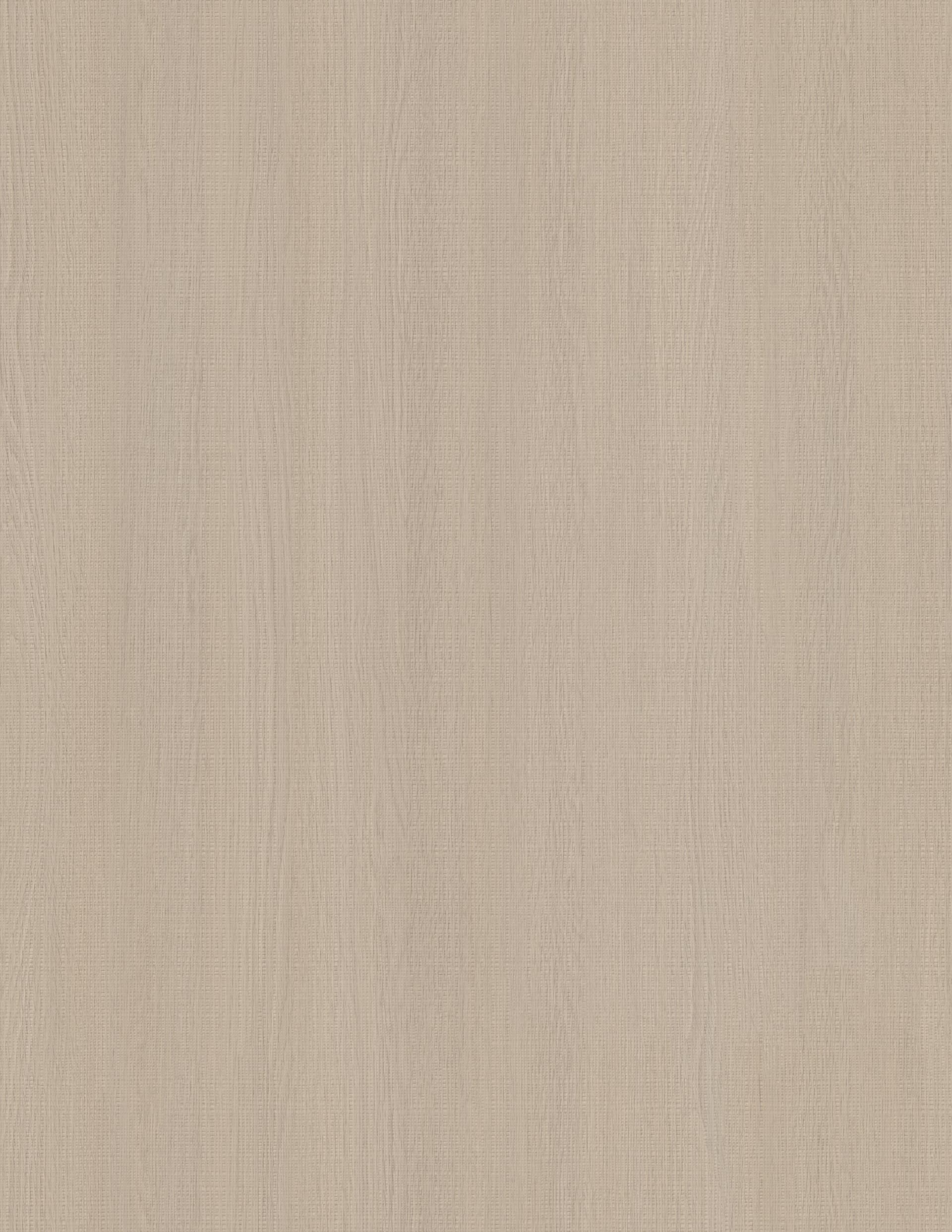 Pale greige oak swatch with soft wandering vertical grain and a fine crosshatch emboss.