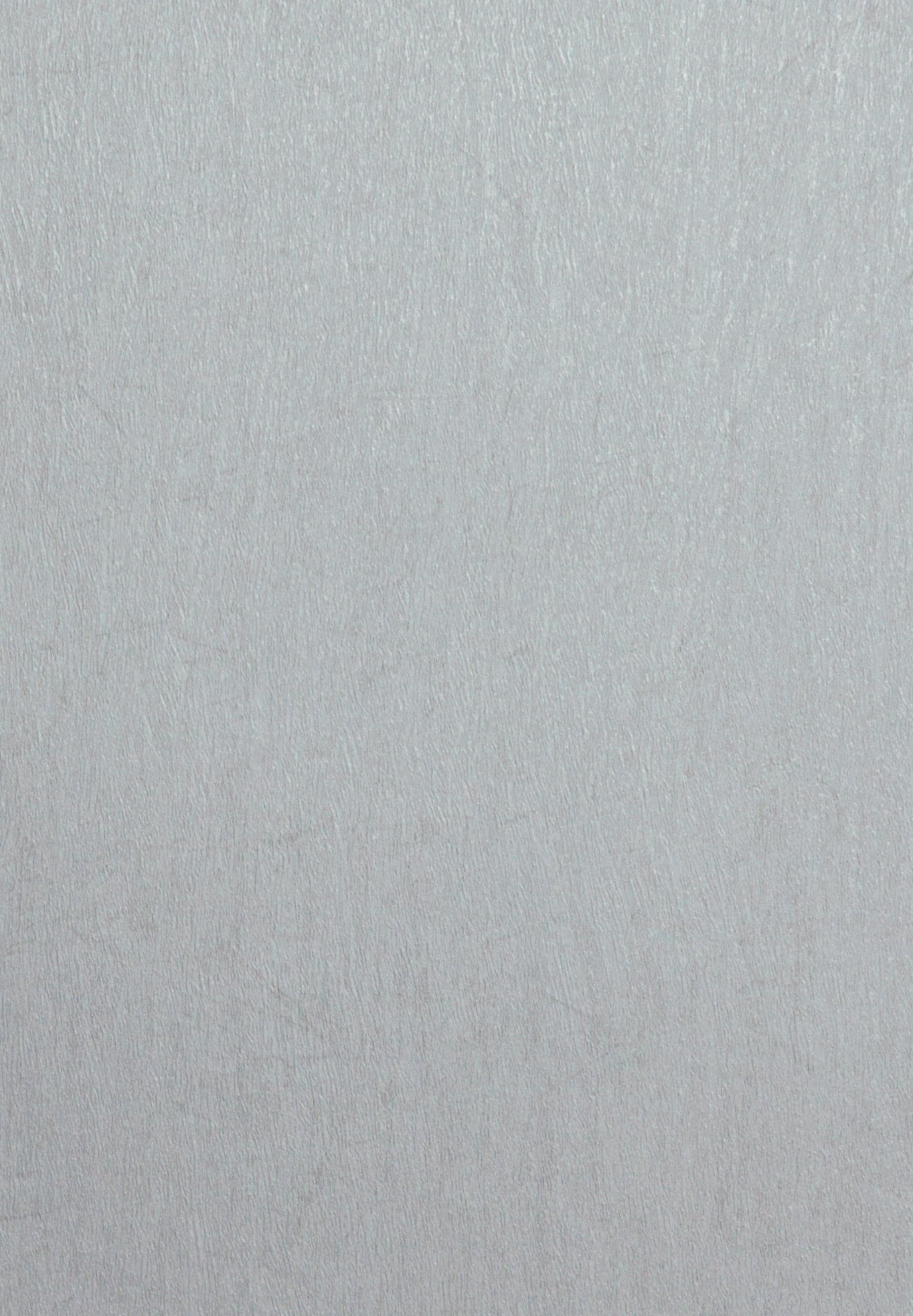 Pale silver-grey clouded mineral swatch with faint vertical drifts.